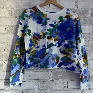 Anthropologie: Cropped Floral Top